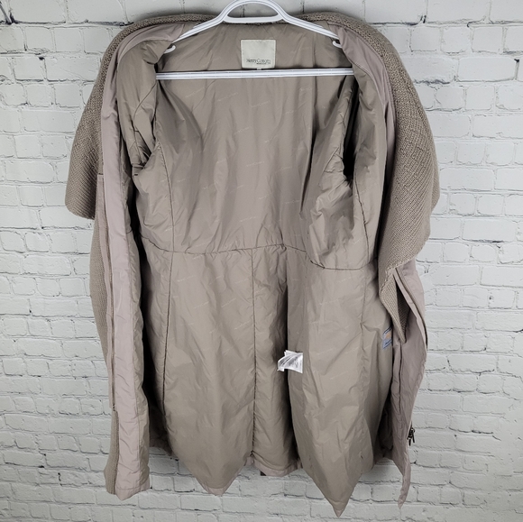 HENRY COTTON'S | knit ruffle detail belted zip puffer trench coat - Picture 11 of 16
